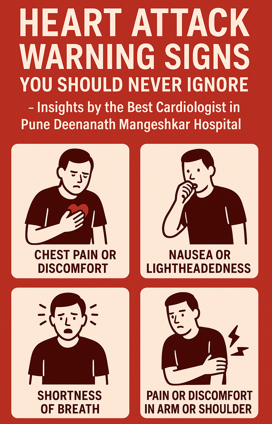 Heart Attack Warning Signs You Should Never Ignore – Insights by the Best Cardiologist in Pune Deenanath Mangeshkar Hospital