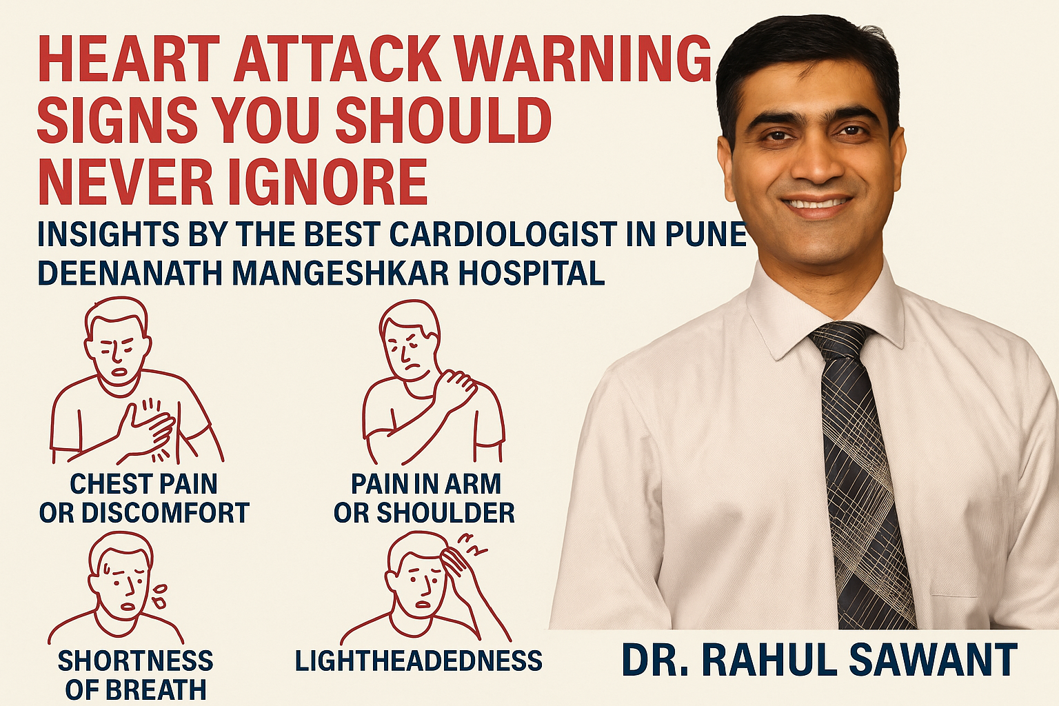 Heart Attack Warning Signs You Should Never Ignore – Insights by the Best Cardiologist in Pune Deenanath Mangeshkar Hospital